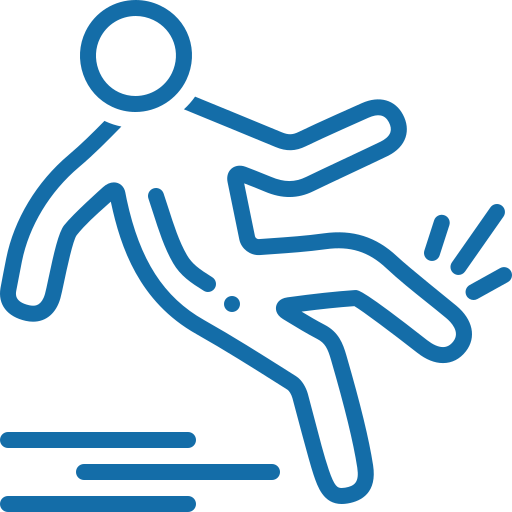 Slip and Fall Icon Logo Slip and Fall Icon Logo